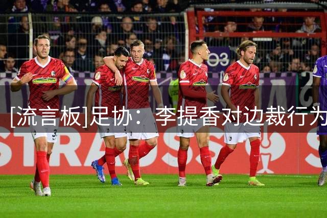 [流言板]足协：李提香对边裁行为不构成红牌，但球员不该接触裁判